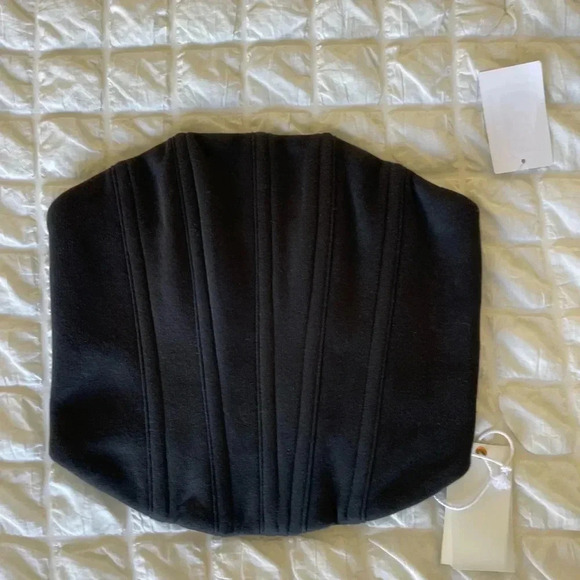 Good American black knit corset crop top - Picture 8 of 10